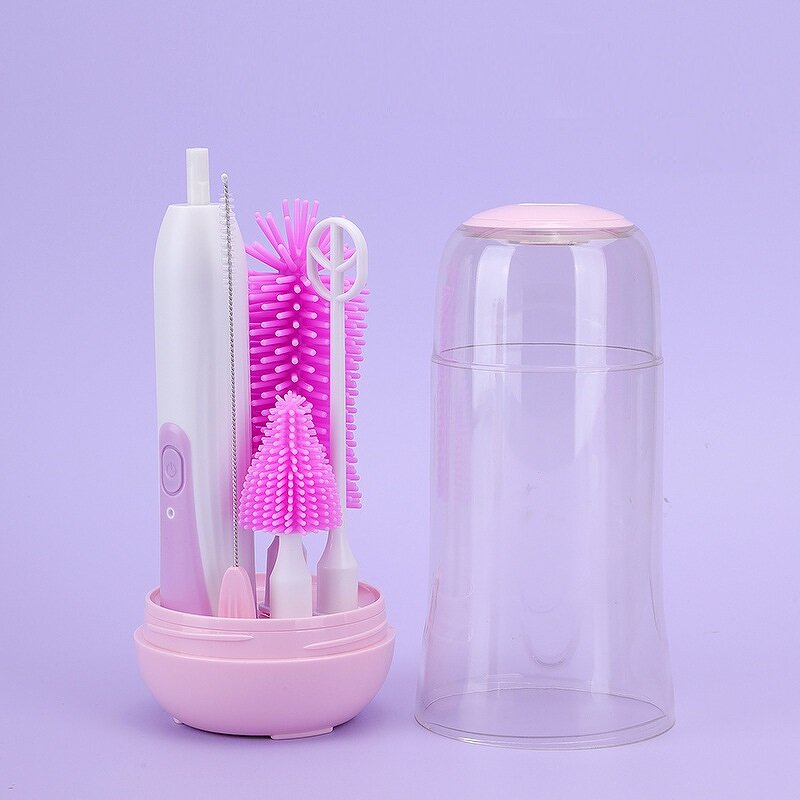 Electric Baby Bottle Brush Set Manufacturer - OEM 6 in 1 UV Sterilizer Storage