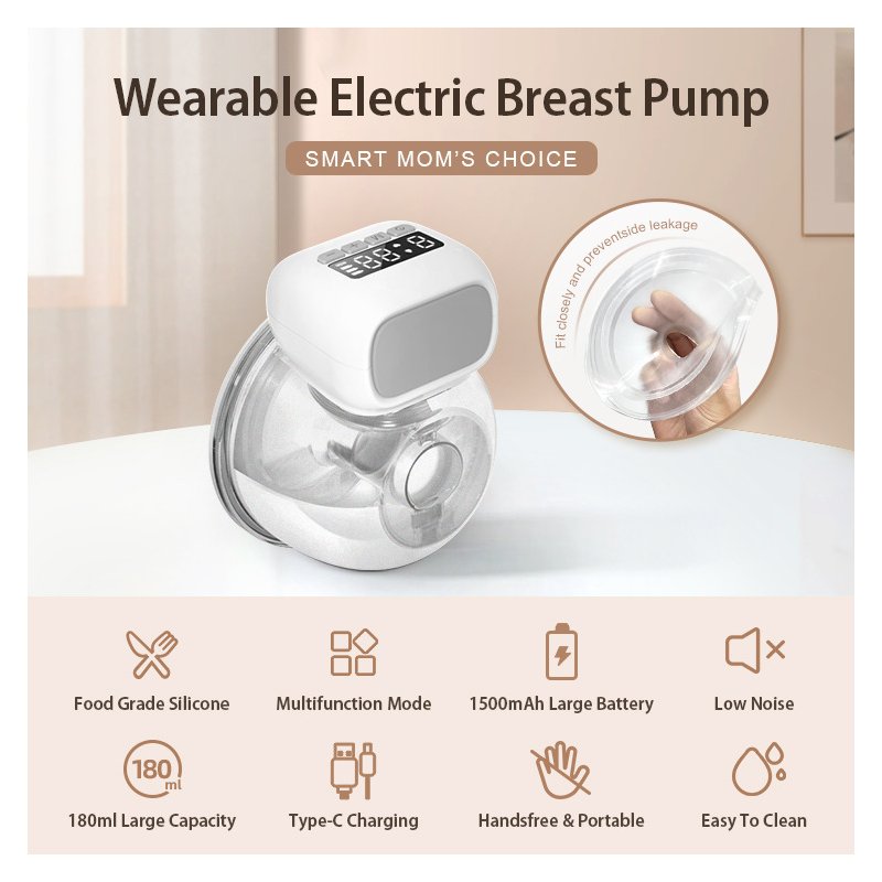 Wireless Breast Pump Supplier - OEM Portable Hands Free Pink White