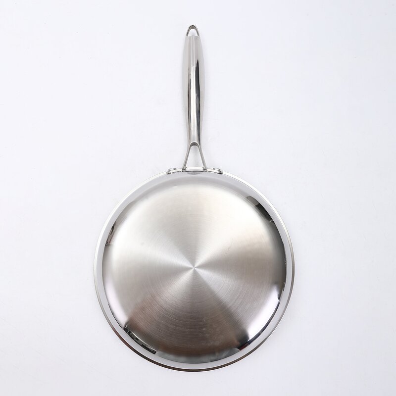 Hybrid Stainless Steel Skillet Supplier - OEM 12Inch Hammered Shaped with Lid