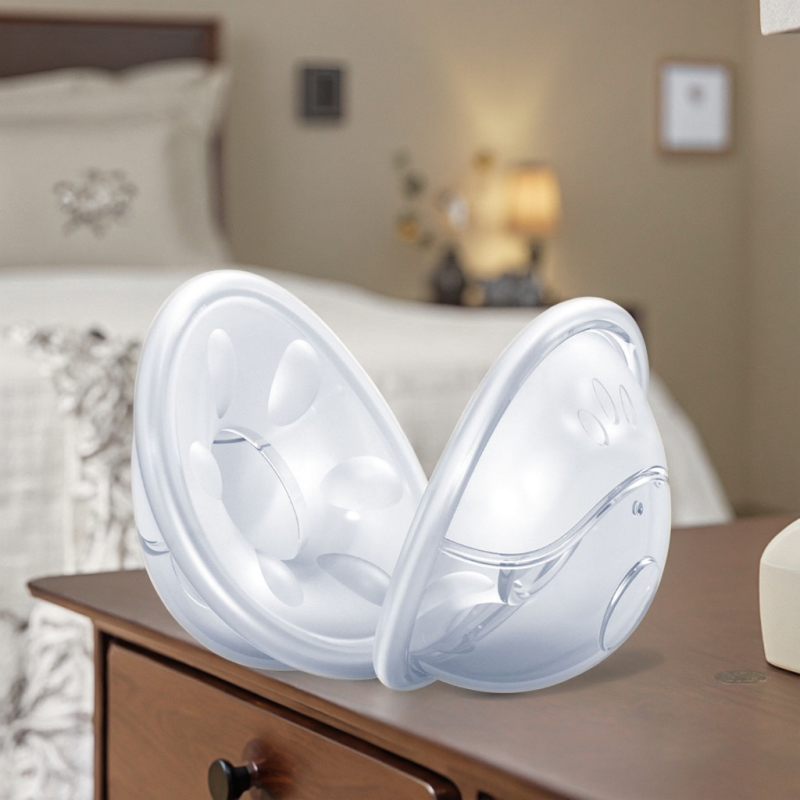 Reusable Silicone Milk Collector Manufacturer - OEM 2pk Wearable with Color Box