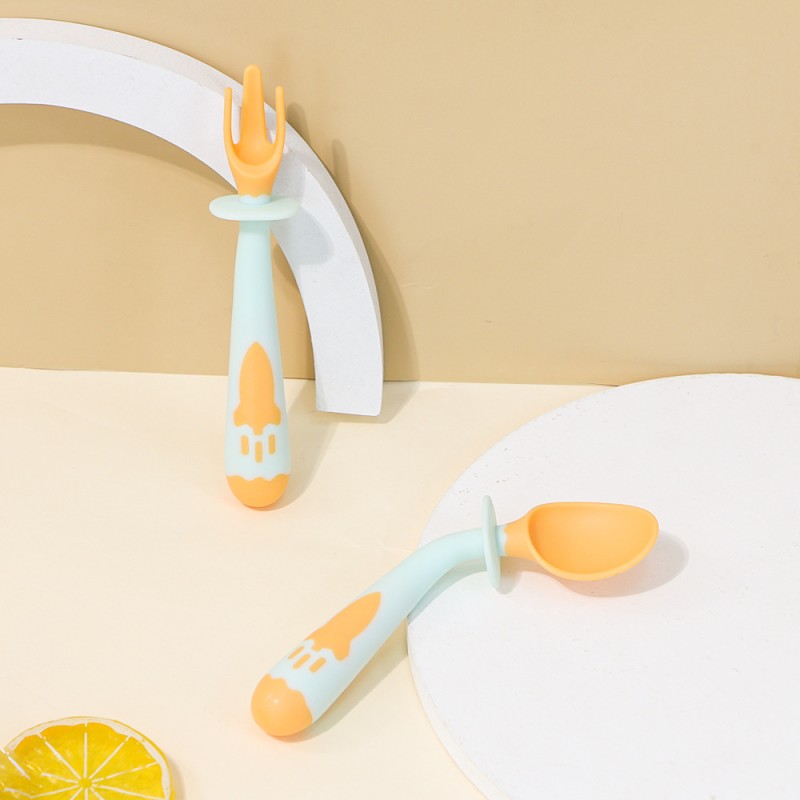 Baby Forks and Spoons Manufacturer - OEM Bendable Independent Eating Set