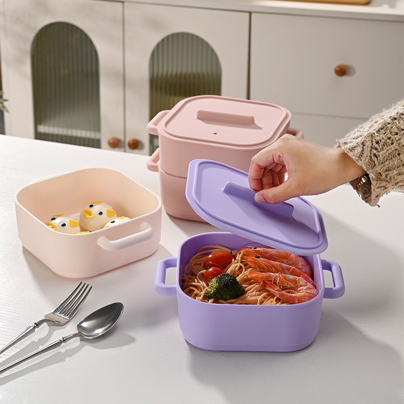 Silicone Microwave Steamer Manufacturer - OEM Heat Resistant Bowl with Lid BPA Free