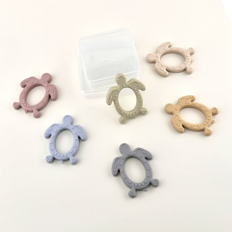 Silicone Teething Toy Manufacturer - OEM Food Grade Soft Turtle Gum Massage