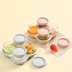 Glass Food Storage Container Manufacturer - OEM 4 Pack Airtight Leak Proof