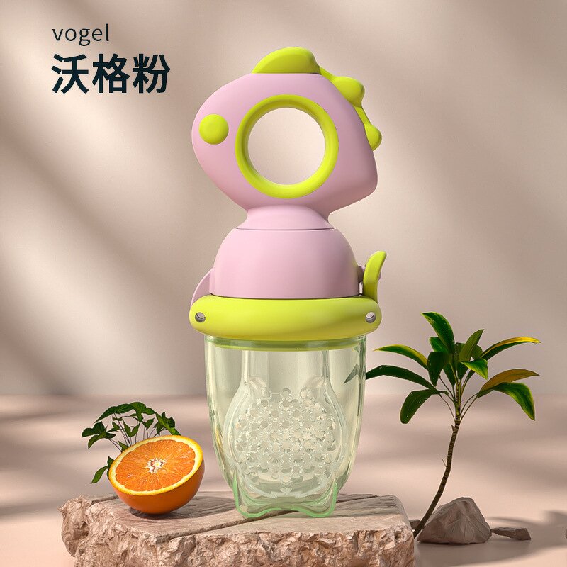 Silicone Bite Feeder Supplier - OEM Cartoon Shaped Push Vegetable Dispenser