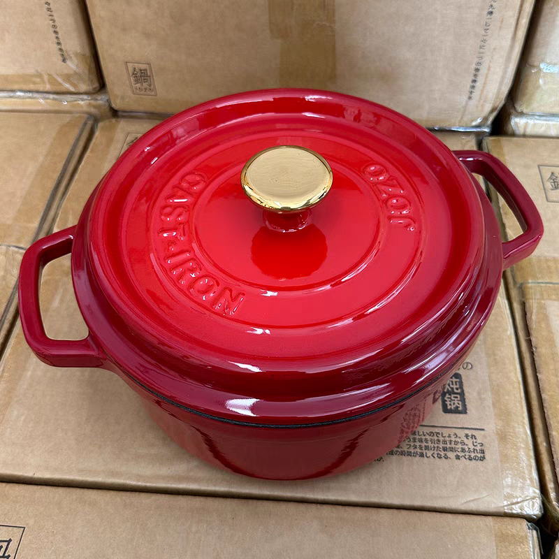 Enameled Cast Iron Dutch Oven Manufacturer - OEM Red Cookware Set Oven Safe