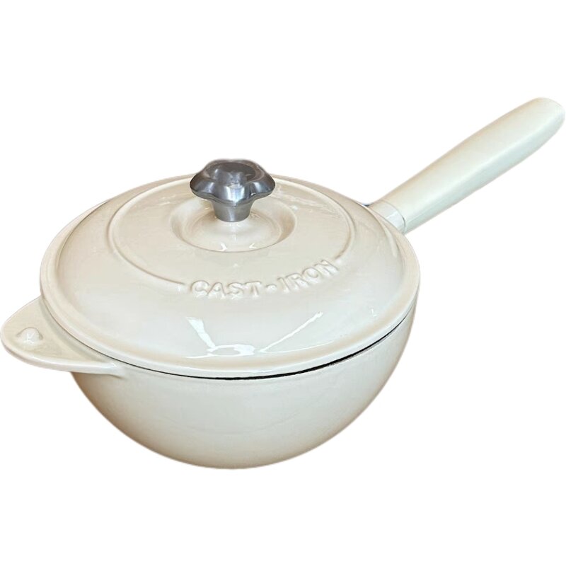 Cast Iron Saucepan Supplier - OEM Enameled Color Coating Dutch Oven Soup Pot