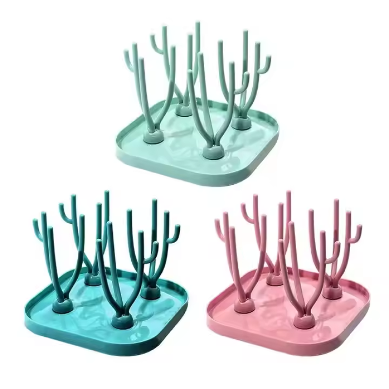 Baby Bottle Dryer Rack Manufacturer - OEM 12 Hook with 12 Brushes