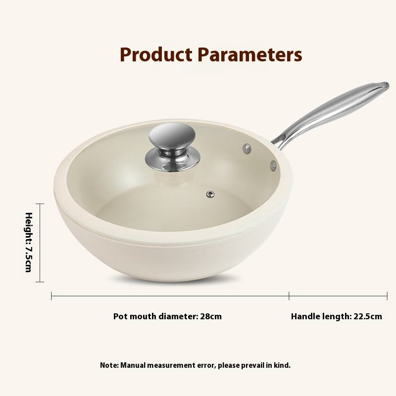 Titanium Ceramic Wok Supplier - OEM Non Stick Frying Pan PFOA Free