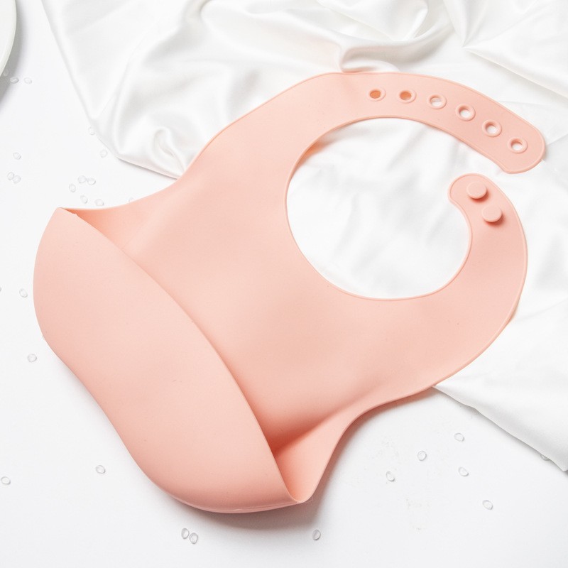 Silicone Baby Bibs Supplier - OEM Multi-Color Cute with Snap Button