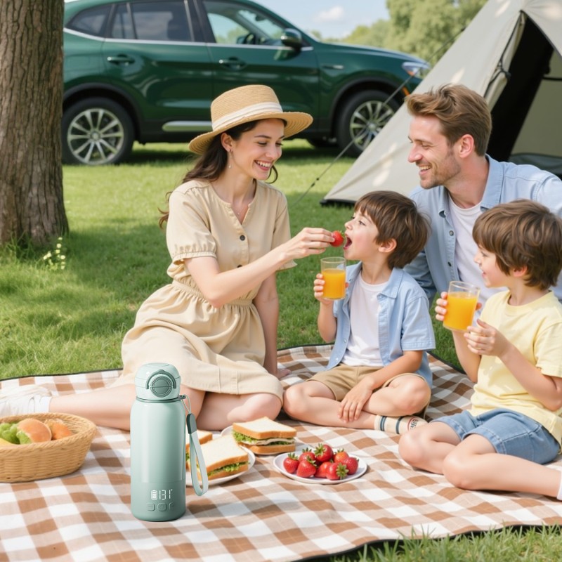 USB Rechargeable Heating Cup Manufacturer - OEM 450ml Portable Warm Milk Cup