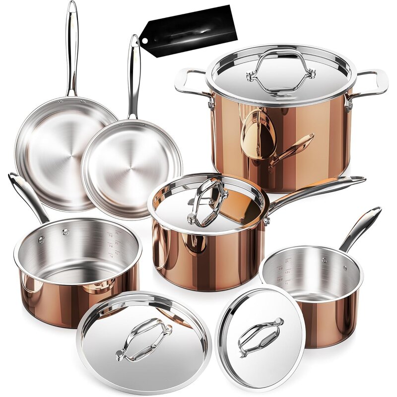 Rose Gold Stainless Steel Roaster Manufacturer - OEM Clad 3-ply Square Pan Easy Clean