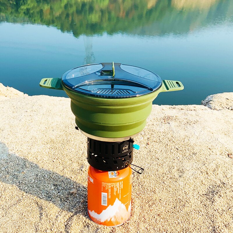 Silicone Collapsible Cooking Pot Supplier - OEM Portable Travel Camp Kitchen