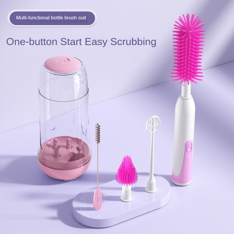 Electric Baby Bottle Brush Set Manufacturer - OEM 6 in 1 UV Sterilizer Storage