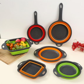 Silicone Foldable Strainer Manufacturer - OEM Collapsible Drainer Fruit Washing Basket