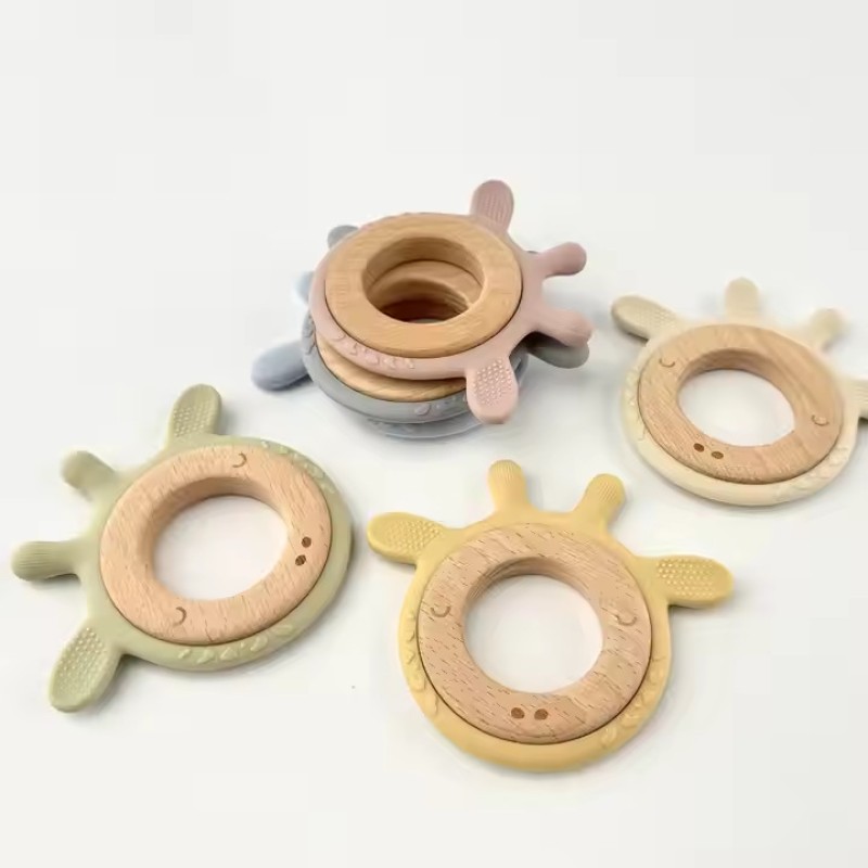 Silicone Baby Teether Manufacturer - OEM Cute Animal Shape Food Grade Safety