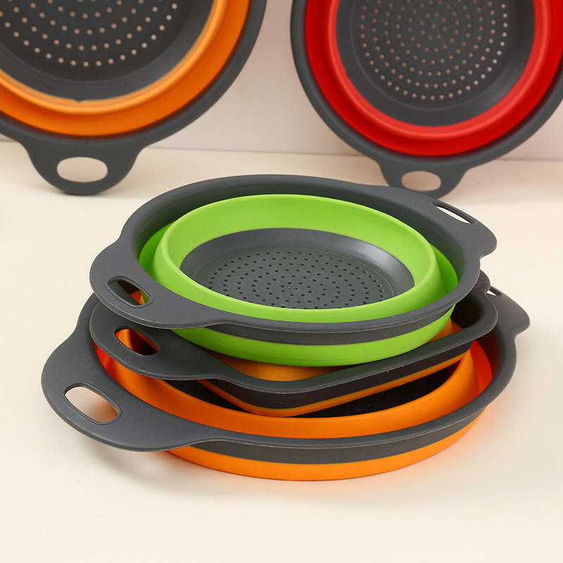 Silicone Foldable Strainer Manufacturer - OEM Collapsible Drainer Fruit Washing Basket