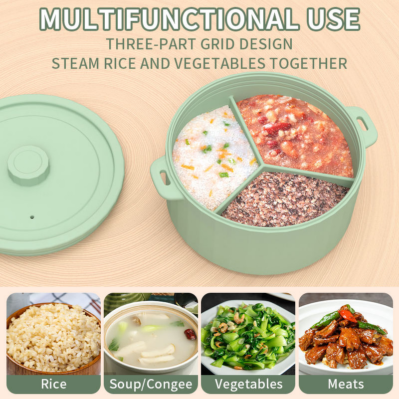 Silicone Microwave Steamer Supplier - OEM Large Capacity Heat Resistant Bowl