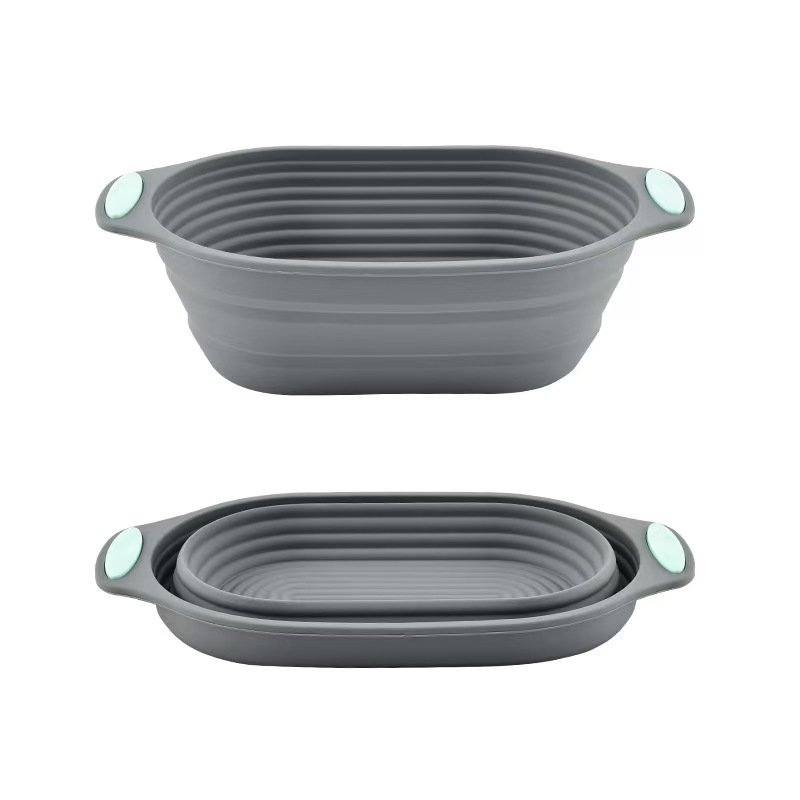 Silicone Fermentation Tray Supplier - OEM Foldable Oval Cake Mold BPA Free