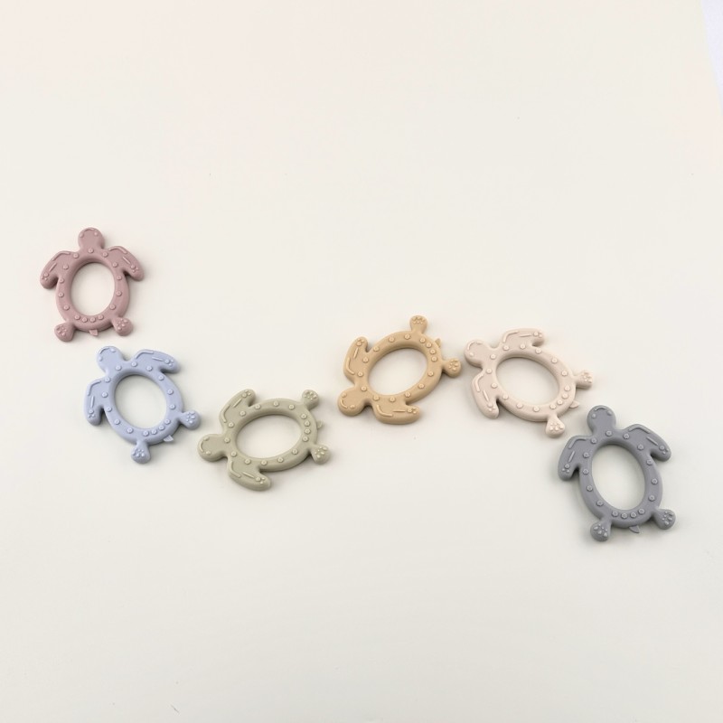 Silicone Teething Toy Manufacturer - OEM Food Grade Soft Turtle Gum Massage