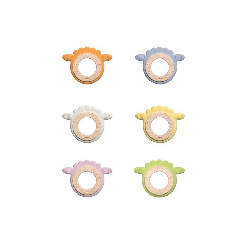 Baby Teether Supplier - OEM BPA Free Soft Toy Sheep Gum Easy Grip