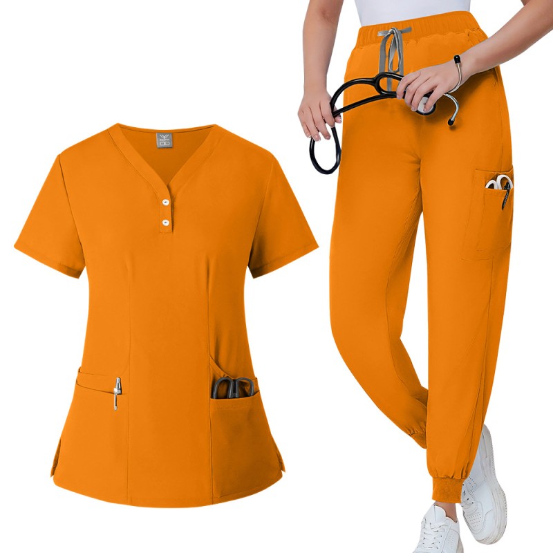 Scrubs Uniform Manufacturer - OEM Multi Short Sleeve Tops Pants Hospital Set