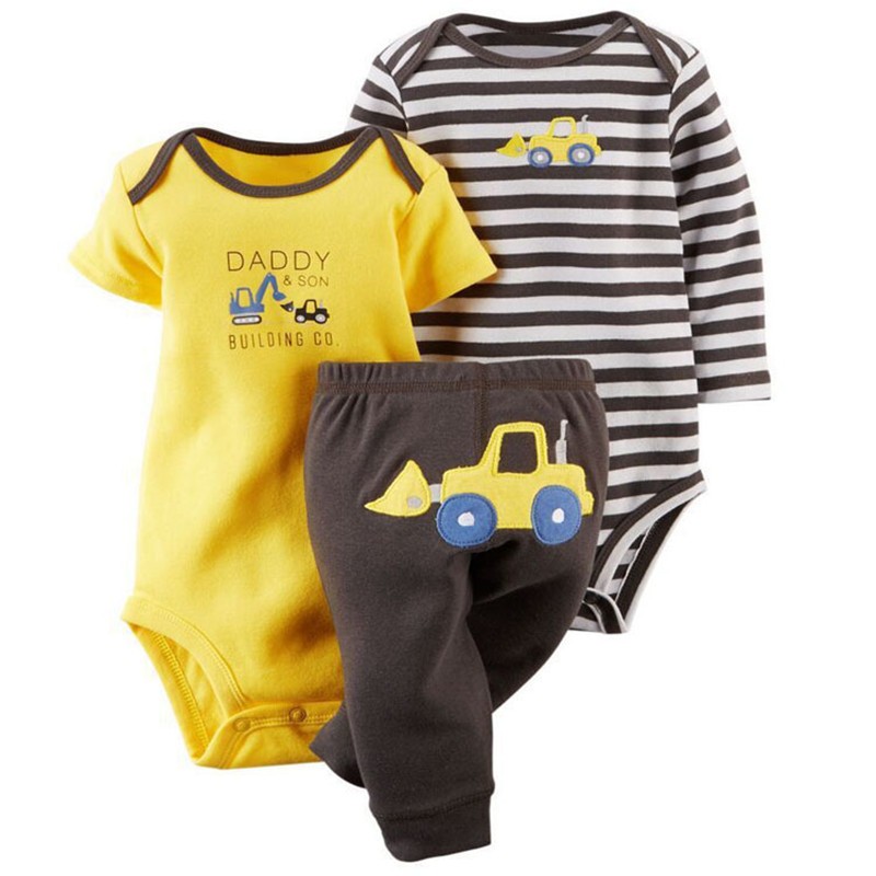Baby Romper Suit Supplier - OEM Long Sleeve Short Sleeve + Pants Set
