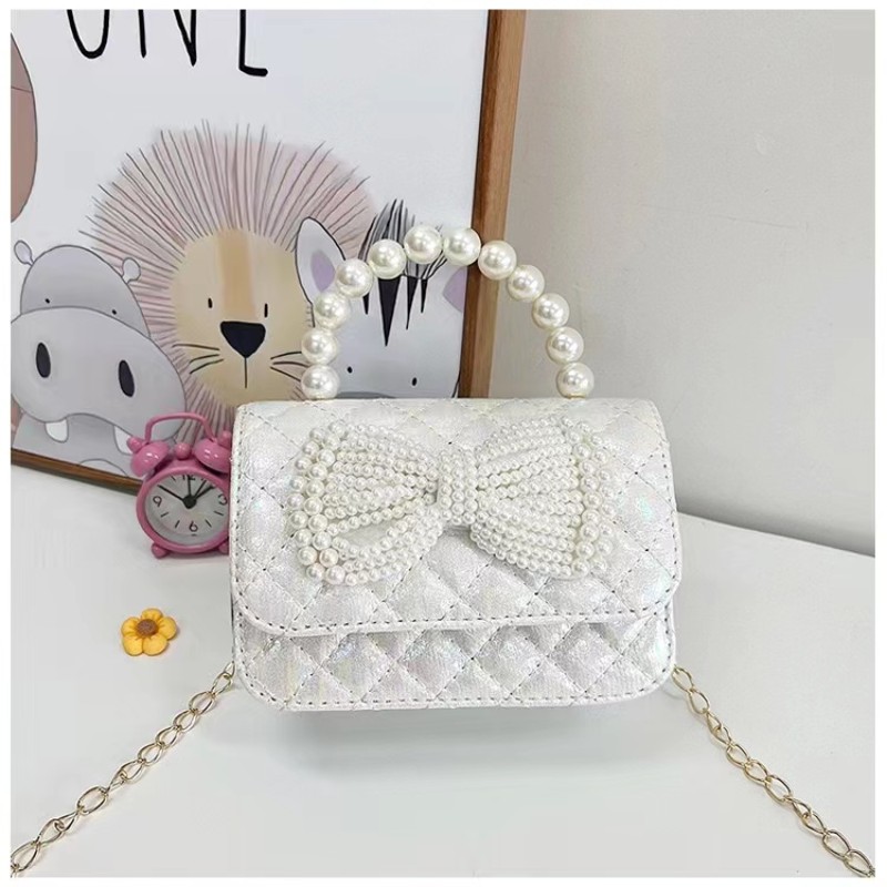 Shoulder Bags for Kids Supplier - Hot Selling Lovely Pearl Chain Cartoon
