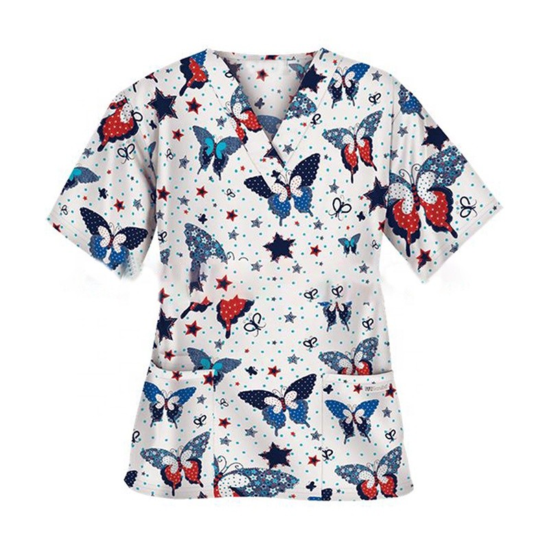 Nursing Scrubs Set Manufacturer - Hot Selling Custom Logo Anti-Wrinkle Surgical