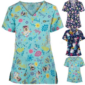 Nursing Scrubs Set Manufacturer - Hot Selling Custom Logo Anti-Wrinkle Surgical