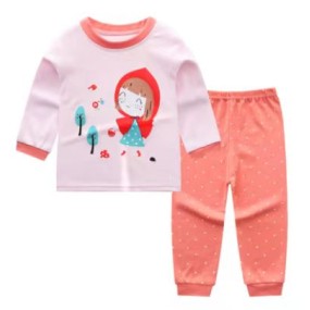 Children's Underwear Set Supplier - OEM Cotton Long-sleeved Two-piece Suit