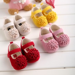 Baby Girls Shoes Supplier - OEM Soft Soled Bow Princess Cute Flats