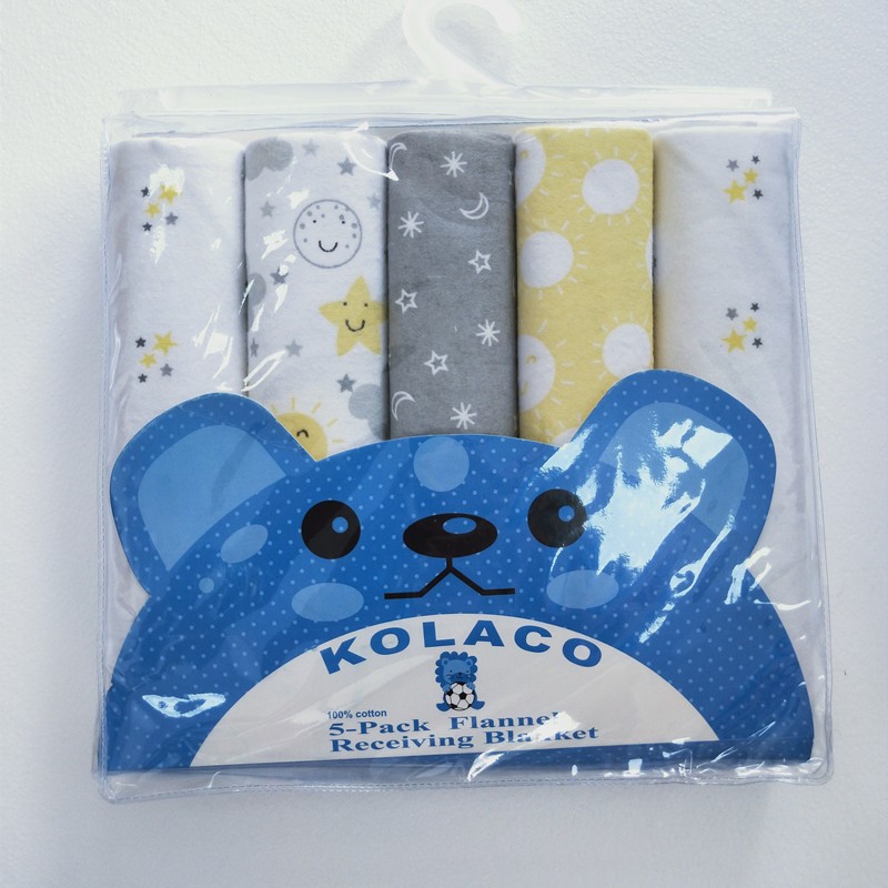 Baby Blanket Manufacturer - OEM Fall Print Cartoon 100% Cotton Knit Blanket