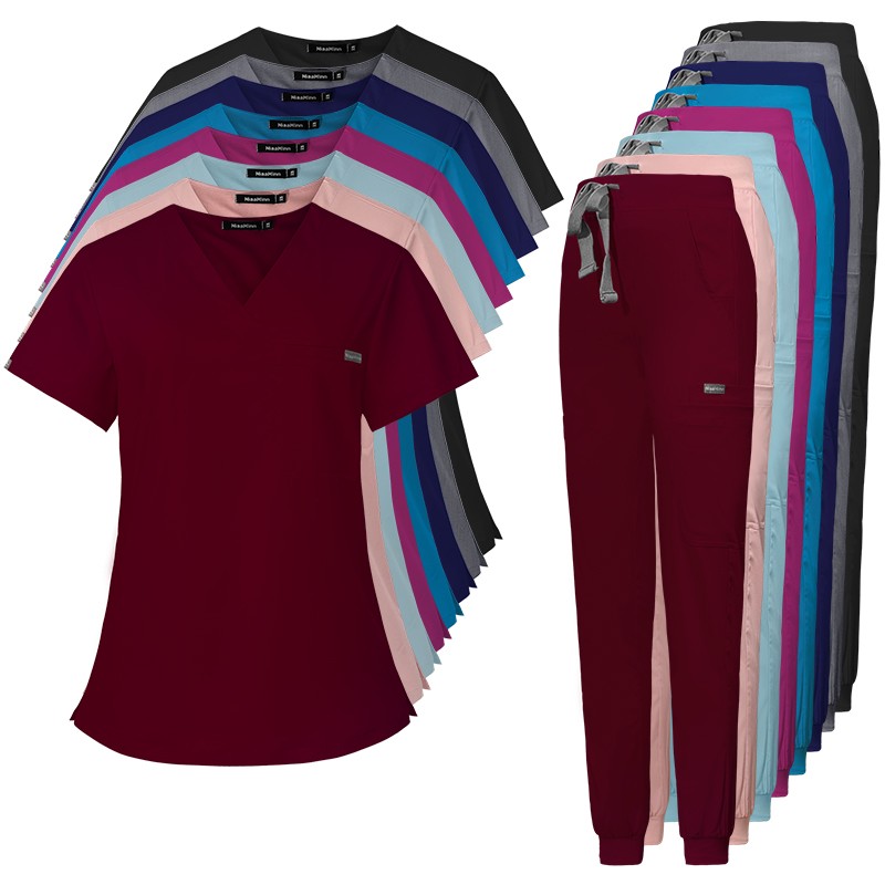 Surgical Uniforms Manufacturer - OEM Woman Scrub Set Medical Nurse Tunic Suit