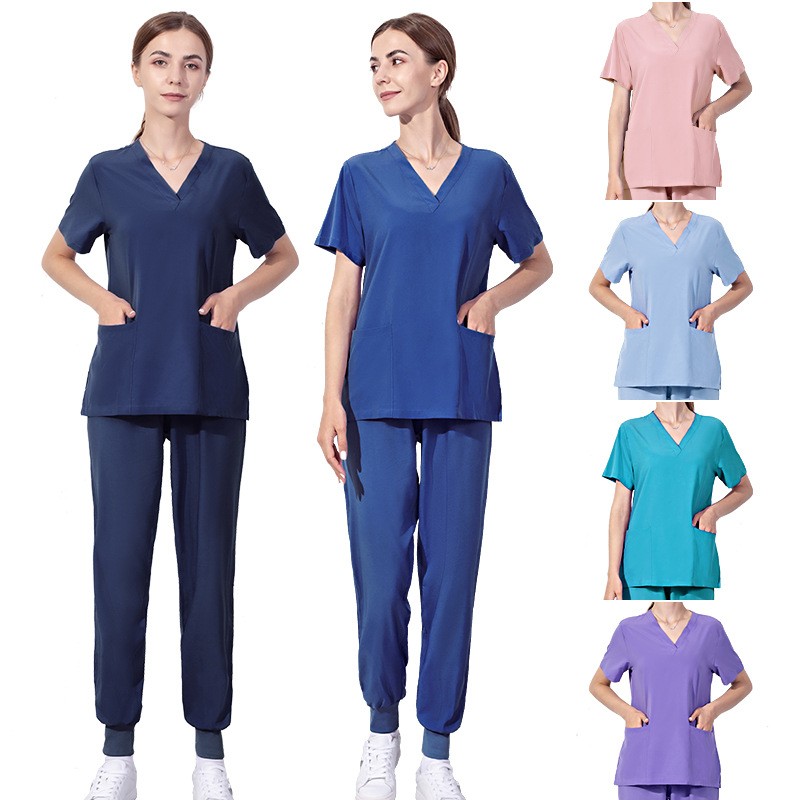 Surgical Nursing Uniform Manufacturer - OEM Custom Logo Hospital Scrubs Set
