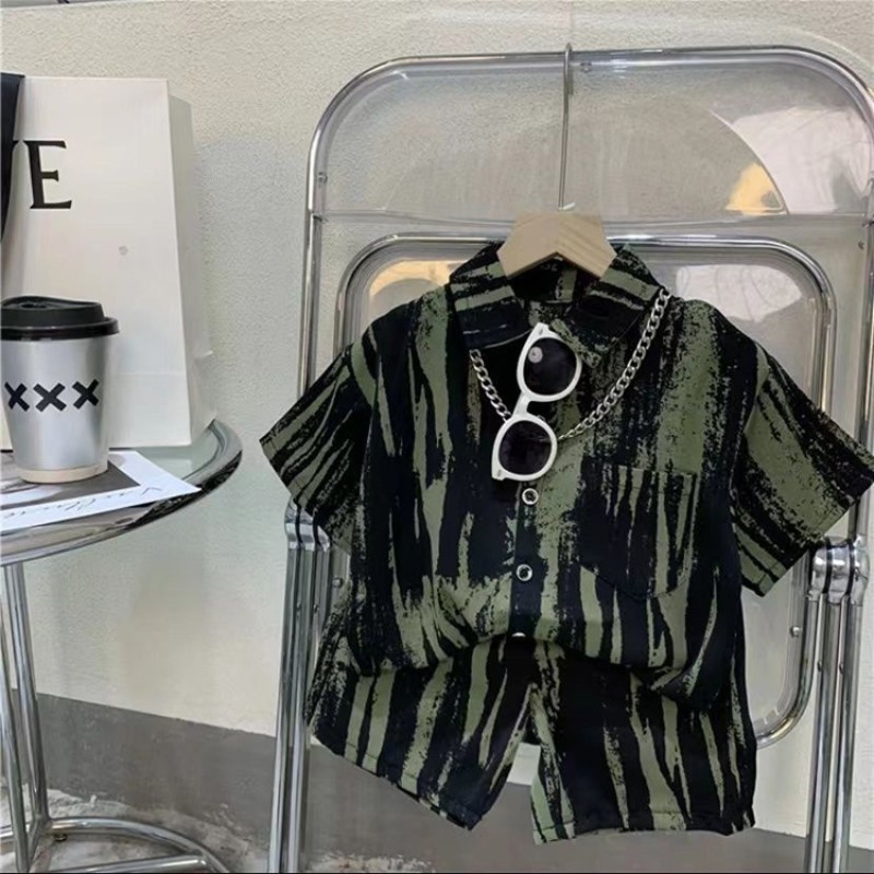 Boys Clothing Sets Manufacturer - OEM Summer T-shirt Pants Two Pieces Set