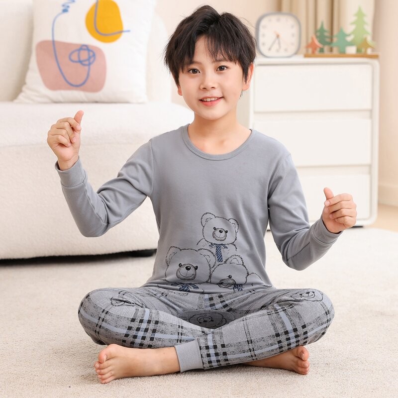 Kid Pajama Set Manufacturer - OEM Autumn New Design Cartoon Pattern
