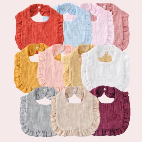 Waterproof Baby Bib Supplier - OEM Newborn Eating Bib Washable Polyester