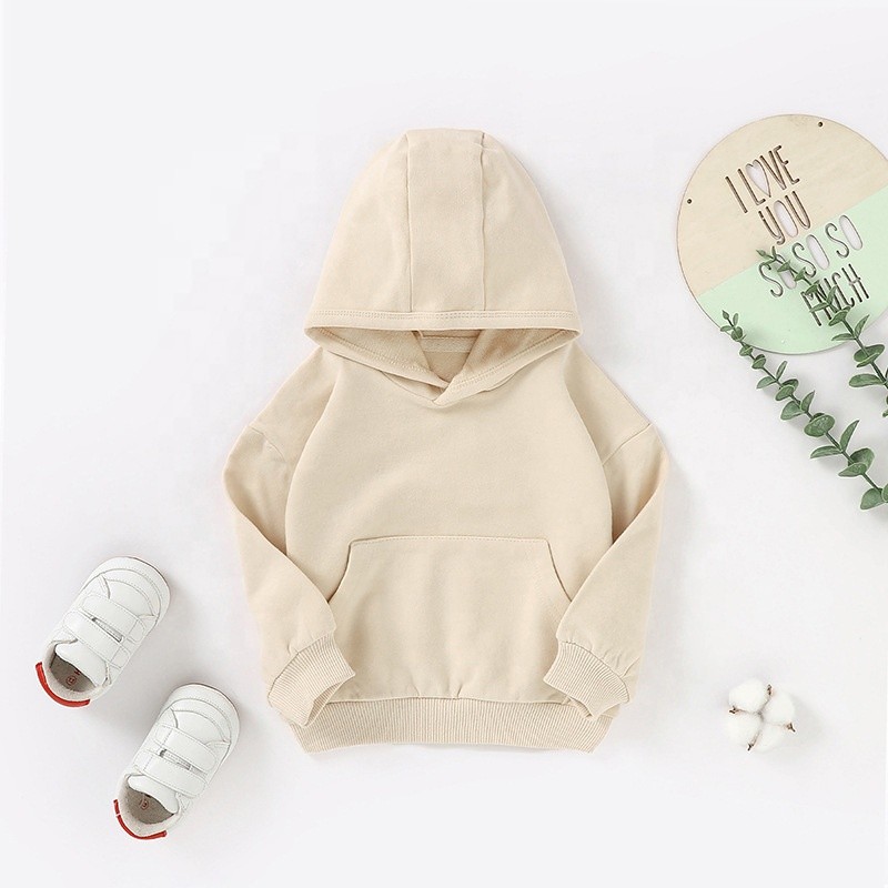 Organic Cotton Baby Hoodie Supplier - OEM Long Sleeves Blank Sweatshirt