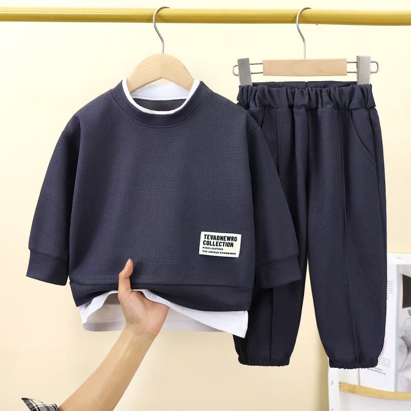 Children's Sweatshirt Manufacturer - OEM Waffle Casual Sports Suit