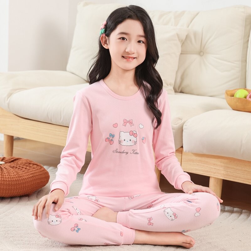 Kid Pajama Set Manufacturer - OEM Autumn New Design Cartoon Pattern