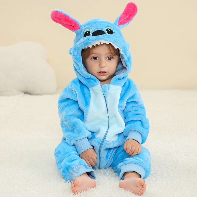 Baby Romper Supplier - OEM Winter Warm Thickened Animal Design Flannel