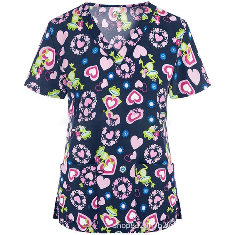 Nursing Scrubs Set Manufacturer - Hot Selling Custom Logo Anti-Wrinkle Surgical