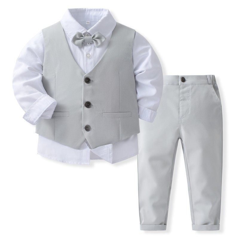 Boy Wedding Suit Manufacturer - OEM Ring Bearer Formal Party Clothing Set