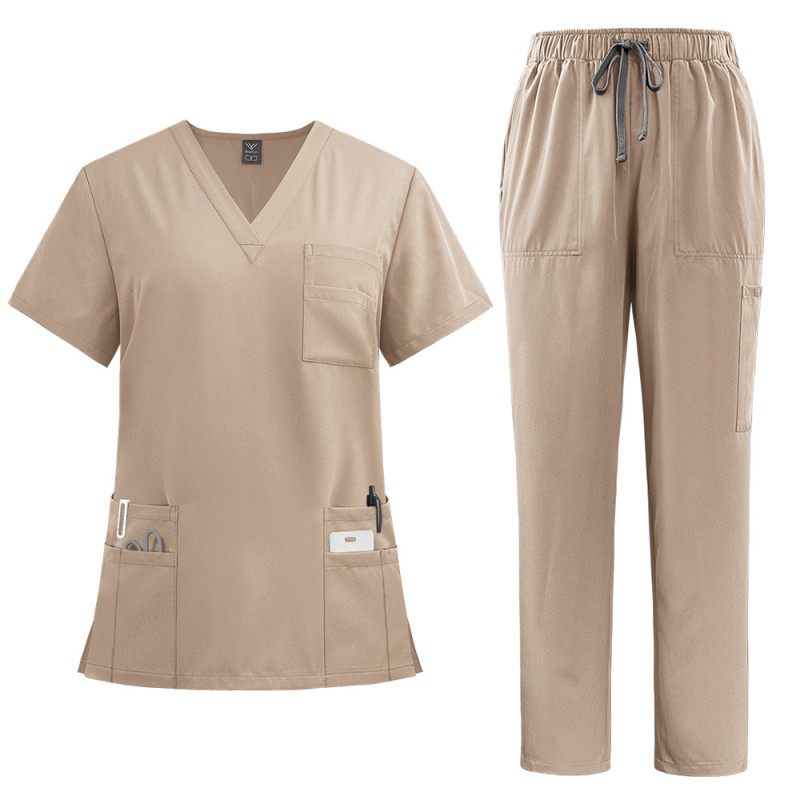 Men's Medical Scrubs Supplier - OEM 2025 Classic Nurse Uniform Jogger Set