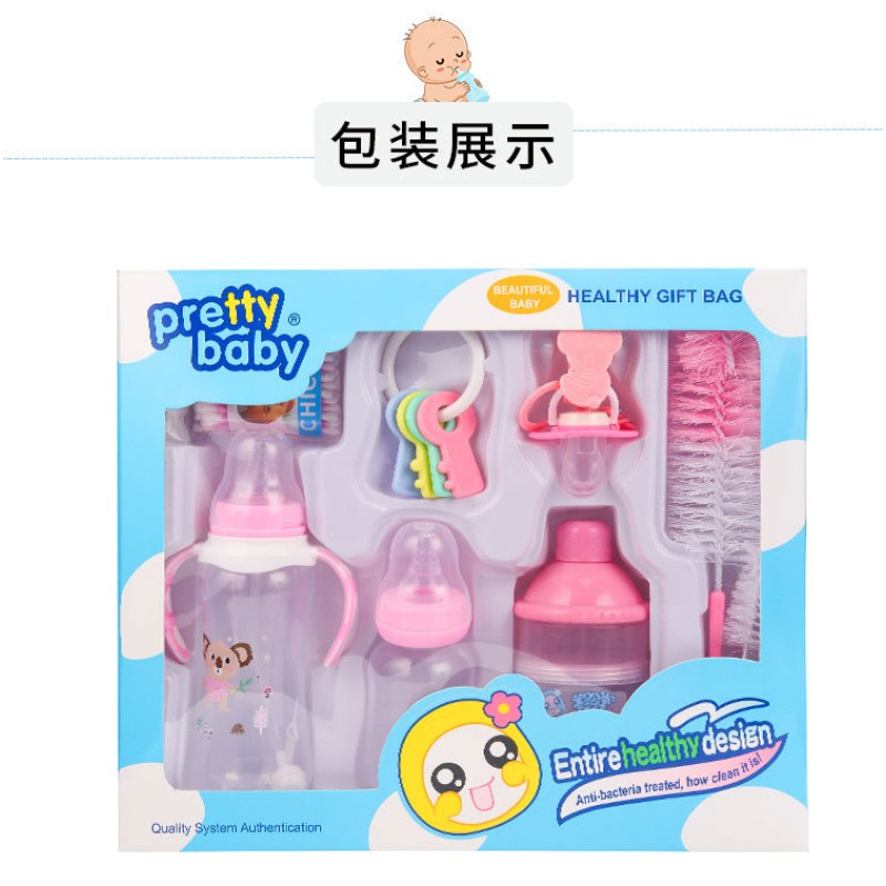 Newborn Gift Box Manufacturer - OEM 8-Piece Set with Bottle Comb Brush