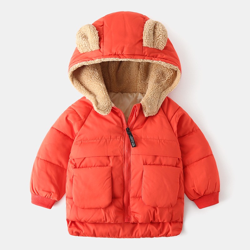 Baby Winter Jacket Manufacturer - OEM New Style Thick Plush Cartoon Print Coat