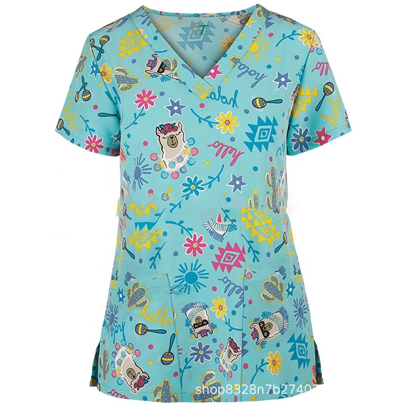 Nursing Scrubs Set Manufacturer - Hot Selling Custom Logo Anti-Wrinkle Surgical