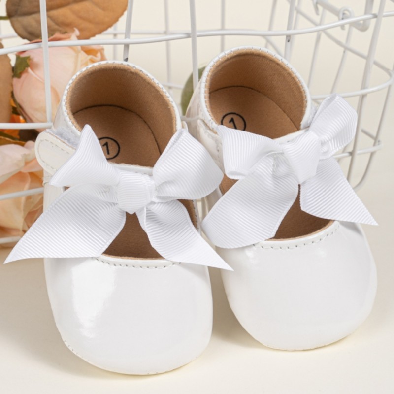 Mary Jane Baby Shoes Manufacturer - OEM 0-2 Years Girl Soft Soles Flower