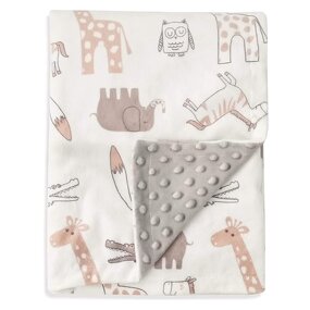 Baby Blanket Manufacturer - OEM Custom Graphics Rainbow Minky Dot Blanket